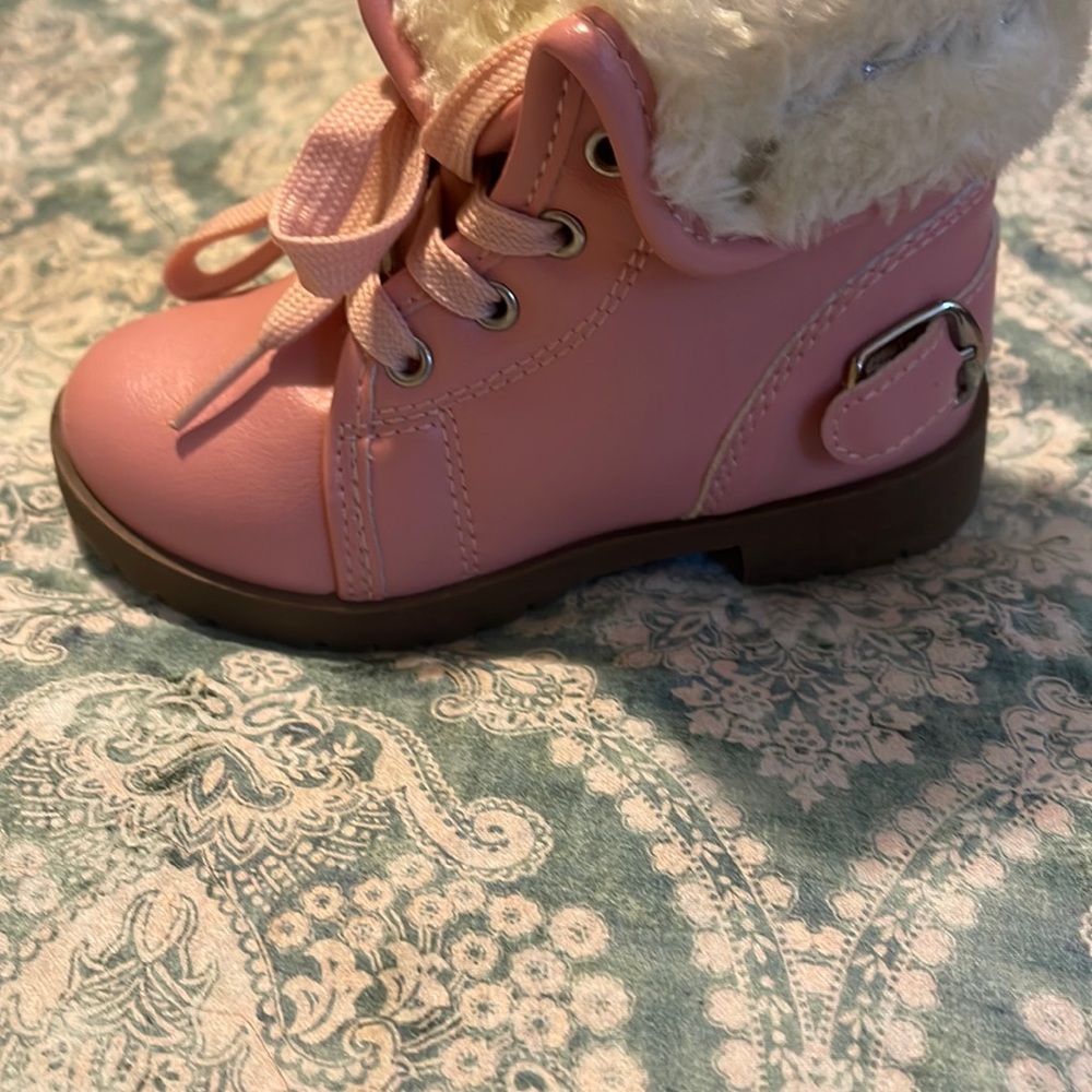Pink Bebe girls boots size 8